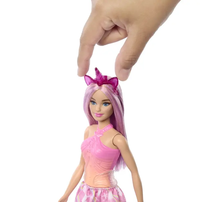 BARBIE PAPUSA BARBIE CU ACCESORII MAGICE DE UNICORN VIVMTHRR13