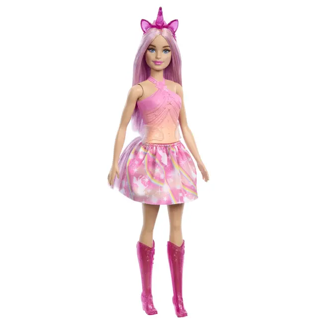 BARBIE PAPUSA BARBIE CU ACCESORII MAGICE DE UNICORN VIVMTHRR13