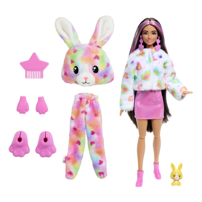 BARBIE PAPUSA BARBIE CUTIE REVEAL IEPURAS VIVMTHRK38