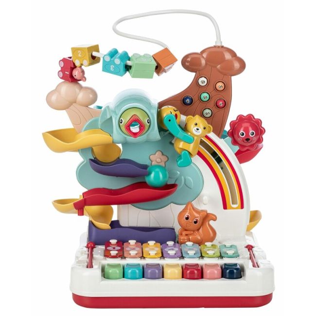 Jucarie interactiva, Free2Play, Cu o varietate de jocuri, Cu pian sau xilofon, Cu pista de masini, Cu bile, 26x28x36 cm, 36 luni+, Multicolor BYN82979