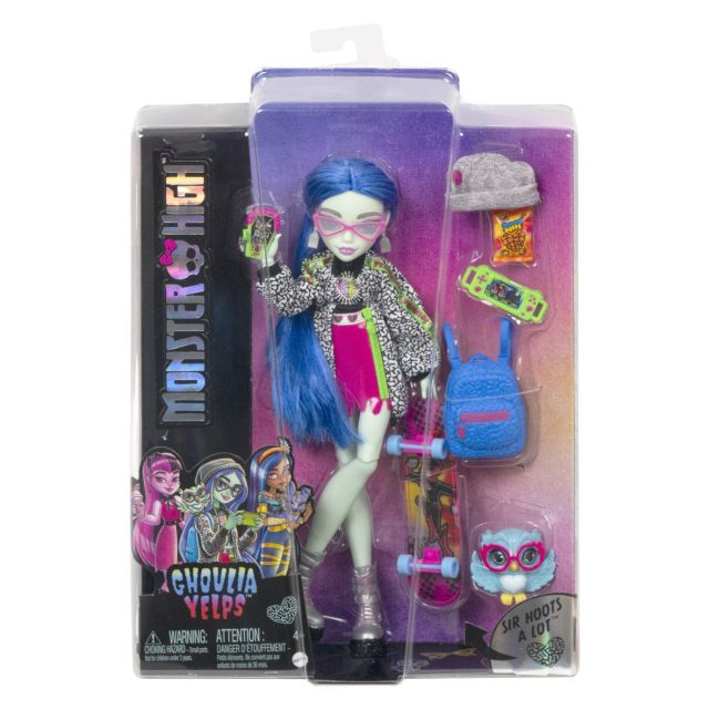 MONSTER HIGH PAPUSA GHOULIA YELPS CU ANIMALUT SI ACCESORII VIVMTHHK58