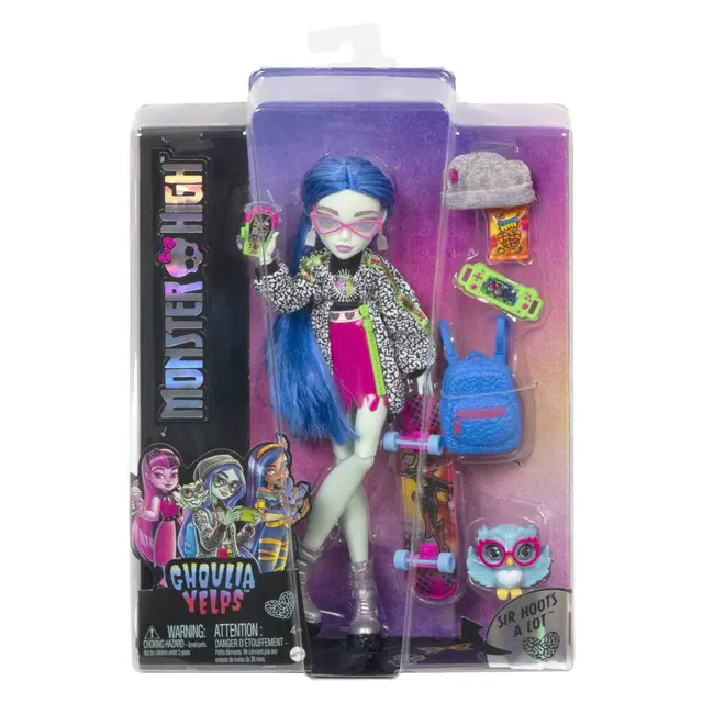MONSTER HIGH PAPUSA GHOULIA YELPS CU ANIMALUT SI ACCESORII VIVMTHHK58