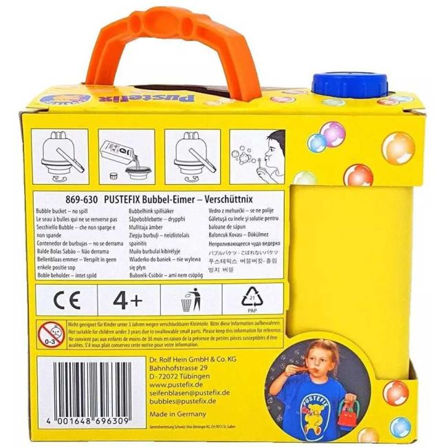 Mega galetusa cu 3 inele mari si 1L solutie baloane de sapun Pustefix Bubble Toys STPX635 BBJSTPX635_Initiala