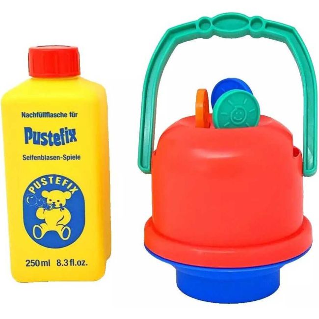 Mega galetusa cu 3 inele mari si 1L solutie baloane de sapun Pustefix Bubble Toys STPX635 BBJSTPX635_Initiala