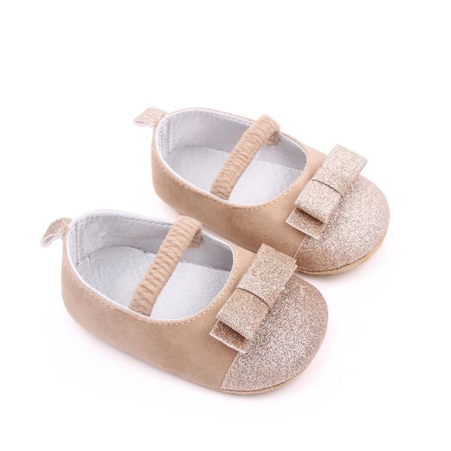 Pantofiori crem cu fundite sclipitoare csbm2350-3-va4