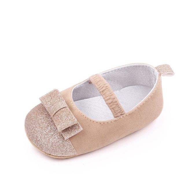 Pantofiori crem cu fundite sclipitoare csbm2350-3-va4