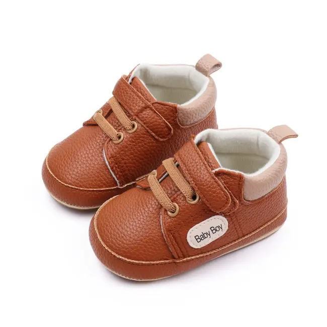 Pantofiori maro pentru baietei - baby boy csbnb3114-4-va5