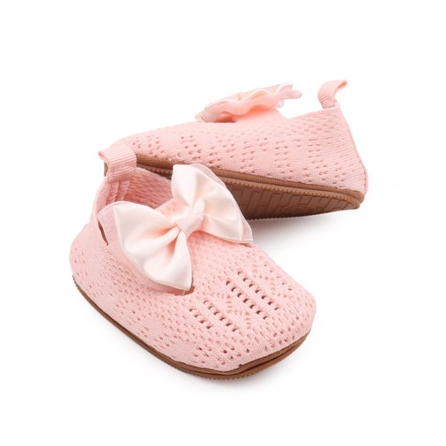 Pantofiori roz somon crosetati csf235-2-va4