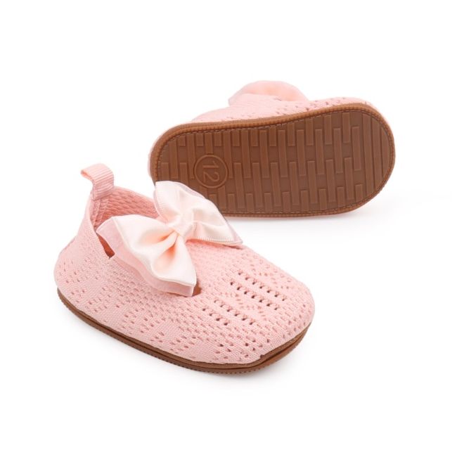 Pantofiori roz somon crosetati csf235-2-va4