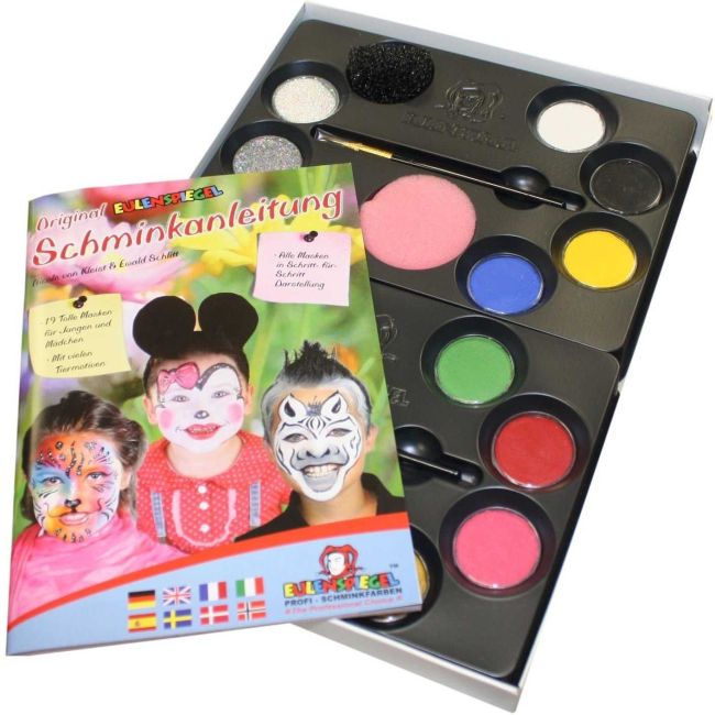 Set 12 culori germane face paint Paleta Profesionala Eulenspiegel ST18293 BBJST18293_Initiala