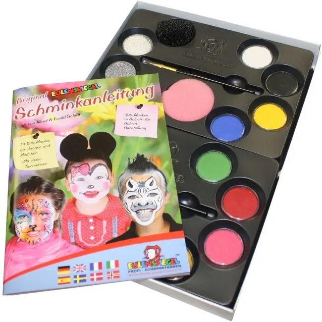 Set 12 culori germane face paint Paleta Profesionala Eulenspiegel ST18293 BBJST18293_Initiala