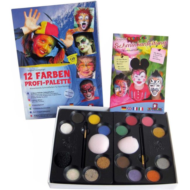 Set 12 culori germane face paint Paleta Profesionala Eulenspiegel ST18293 BBJST18293_Initiala