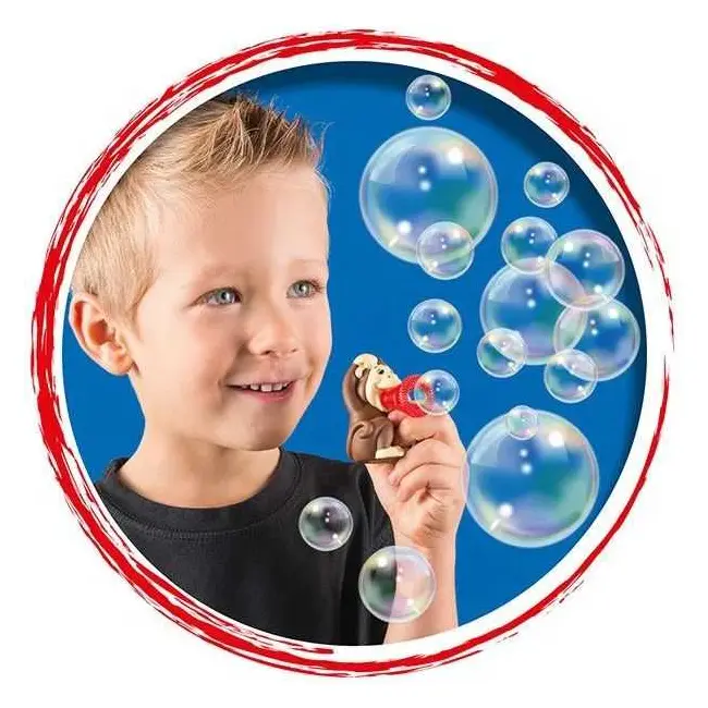 Set baloane de sapun Bubbelix 5 figurine vesele Mini Pustefix Bubble Toys STPX55739 BBJSTPX55739_Animale Safari