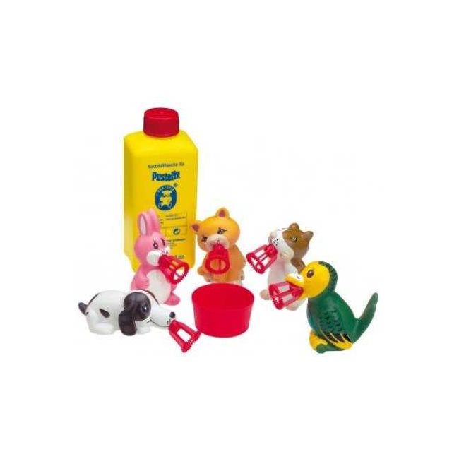 Set baloane de sapun Bubbelix 5 figurine vesele Mini Pustefix Bubble Toys STPX55739 BBJSTPX55739_Animale companie