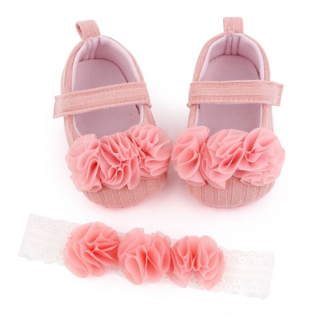 Set pantofiori roz somon si bentita asortata chd2627-5-va5