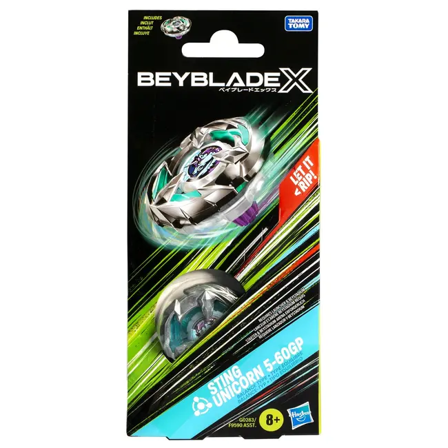 BEYBLADE X LET IT RIP SPIRALA STING UNICORN 5-60GP VIVF9590_G0283