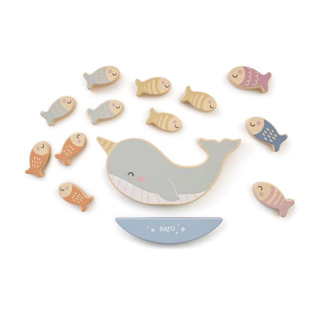 Joc De Echilibru Din Lemn,   Sea Life  , Saro Baby Pjb3344