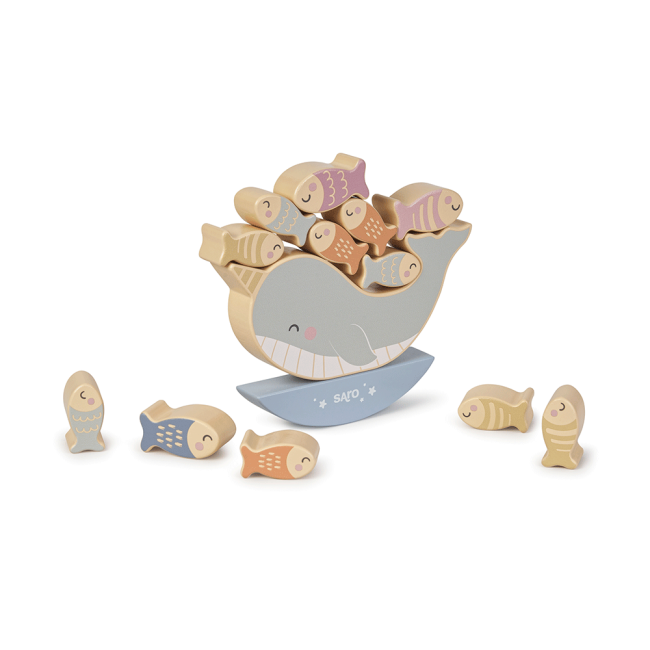 Joc De Echilibru Din Lemn,   Sea Life  , Saro Baby Pjb3344