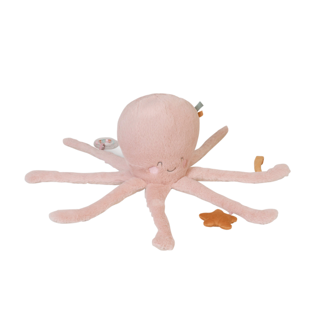 Jucarie Senzoriala, De Plus,   Ocean Life   Multiactivity Giant Plushie  Octopus Pink Pjb31153