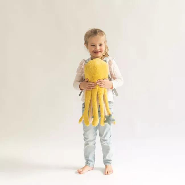Jucarie Senzoriala, De Plus,   Ocean Life   Multiactivity Giant Plushie  Octopus Pink Pjb31153