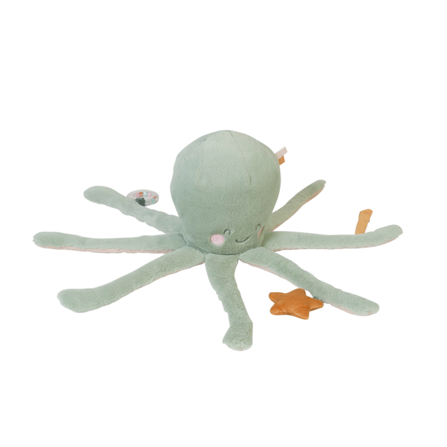 Jucarie Senzoriala, De Plus,   Ocean Life   Multiactivity Giant Plushie Octopus Mint Pjb31151