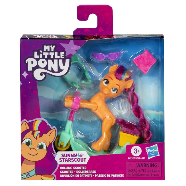 MY LITTLE PONY SUNNY STARSCOUT PE SCOOTER SET FIGURINA SI 4 ACCESORII VIVF8725_F8737