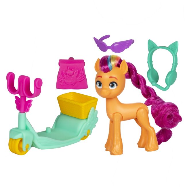 MY LITTLE PONY SUNNY STARSCOUT PE SCOOTER SET FIGURINA SI 4 ACCESORII VIVF8725_F8737