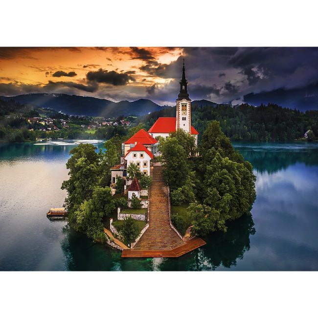 PUZZLE TREFL 1000 PREMIUM PLUS PHOTO ODYSSEY LACUL BLED SLOVENIA VIV10797