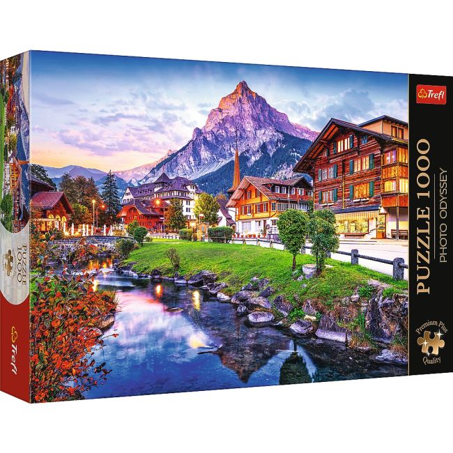 PUZZLE TREFL 1000 PREMIUM PLUS PHOTO ODYSSEY SAT ALPIN IN ELVETIA VIV10854