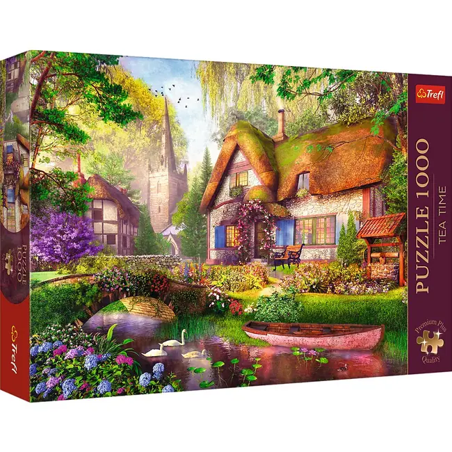 PUZZLE TREFL 1000 PREMIUM PLUS TEA TIME CASUTA DIN PADURE VIV10804