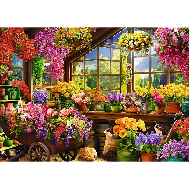 PUZZLE TREFL 1000 PREMIUM PLUS TEA TIME PREGATIRE PENTRU PRIMAVARA VIV10840