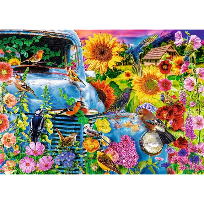 PUZZLE TREFL 1000 PREMIUM PLUS TEA TIME VIATA LA TARA PASARI CANTATOARE VIV10848