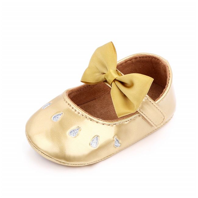 Pantofiori aurii din lac cu puncte argintii chd2585-3-va8