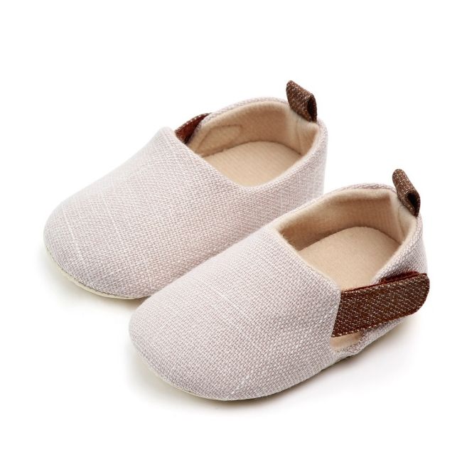 Pantofiori crem tip mocasini pentru baietei chd2210-4-va7