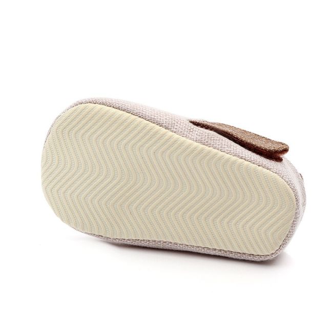 Pantofiori crem tip mocasini pentru baietei chd2210-4-va7