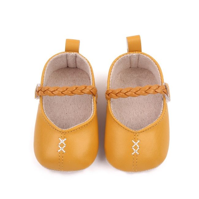 Pantofiori galben mustar pentru fetite chbc2261-2-va6