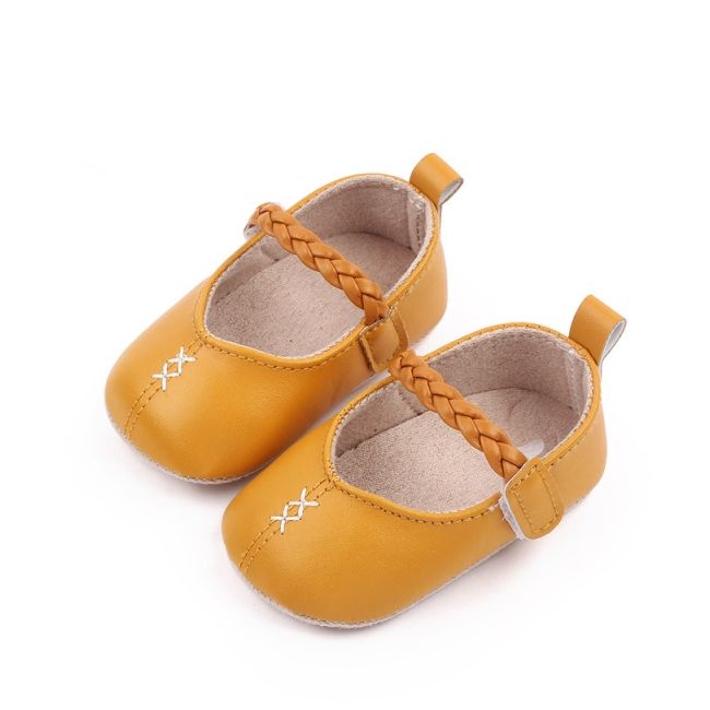 Pantofiori galben mustar pentru fetite chbc2261-2-va6