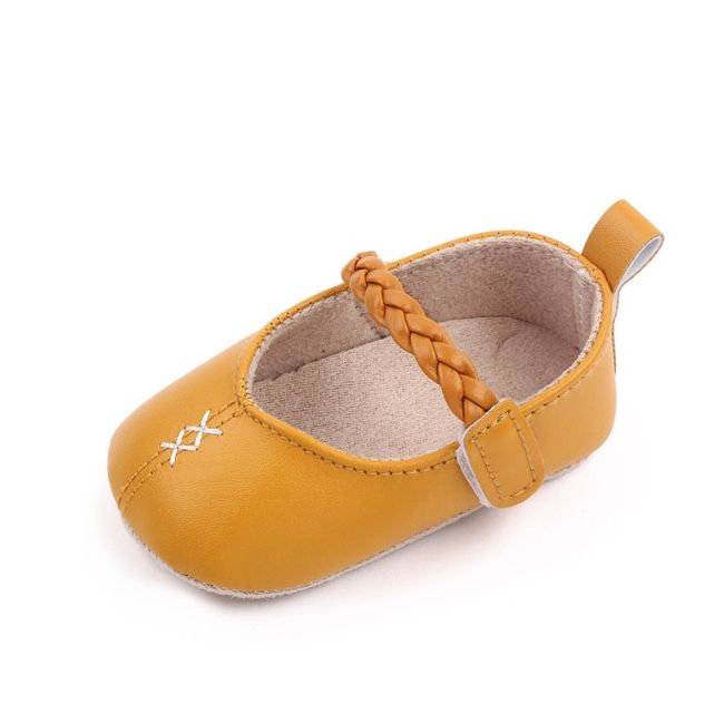 Pantofiori galben mustar pentru fetite chbc2261-2-va6