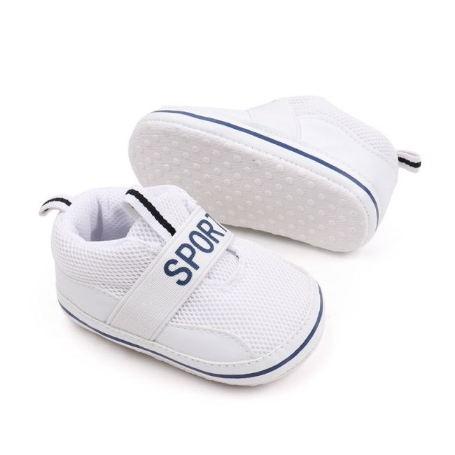 Pantofiori sport albi pentru bebelusi csbhx3051-3-va5
