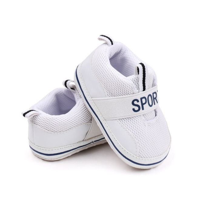 Pantofiori sport albi pentru bebelusi csbhx3051-3-va5