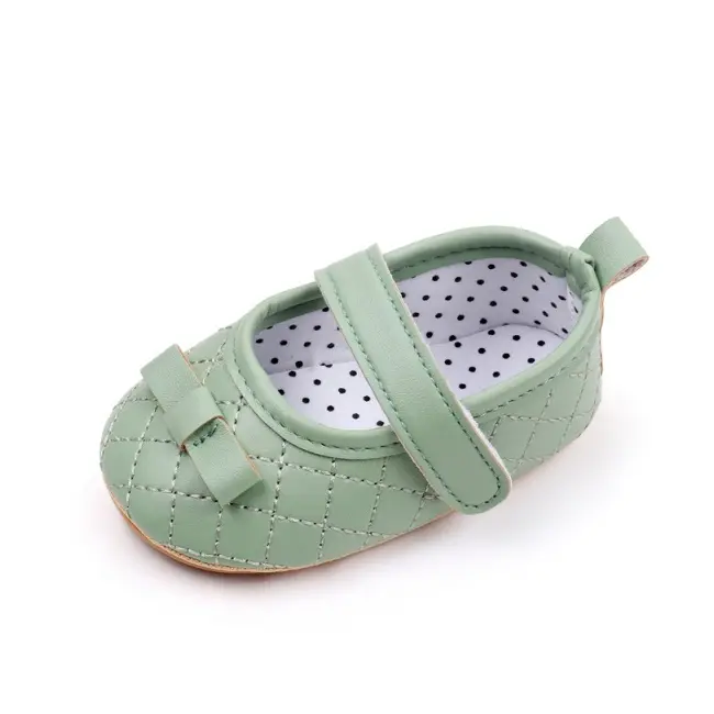 Pantofiori verzi cu fundita delicata csbjz7083-3-va6