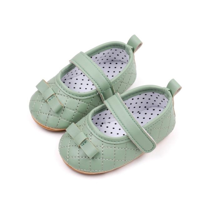 Pantofiori verzi cu fundita delicata csbjz7083-3-va6