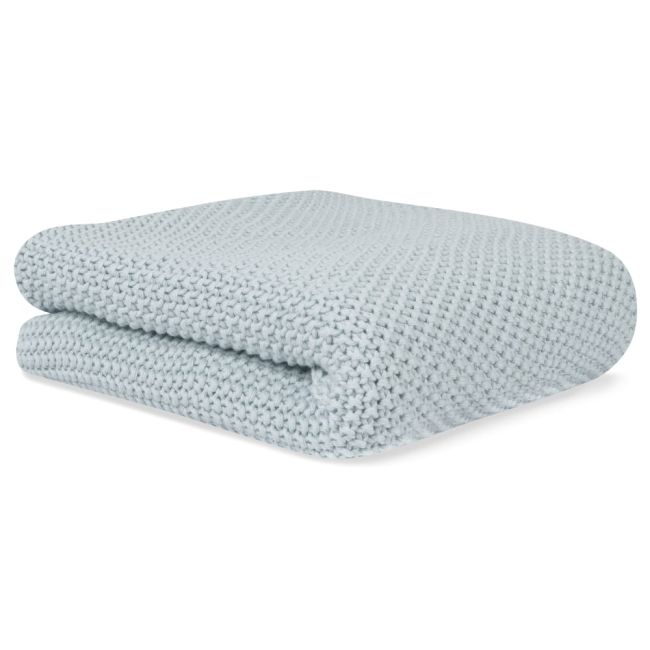 Paturica Din Bumbac Organic 70x90 Cm Azul Pjb3402-034