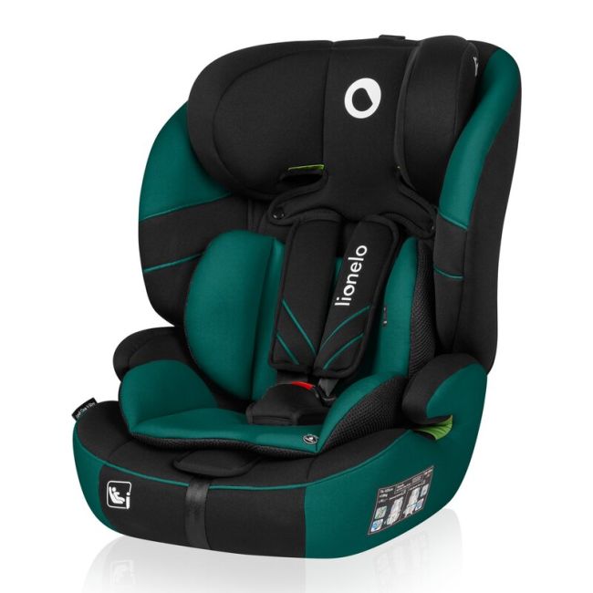 Scaun auto, Lionelo, Levi One i-Size, Universal, Instalare FWF, Cu tetiera reglabila in 10 pozitii, Cu spatar detasabil, 76-150 cm, Conform cu R129, Verde BYNLO-LEVI_ONE_I-SIZE_GREEN_FOREST