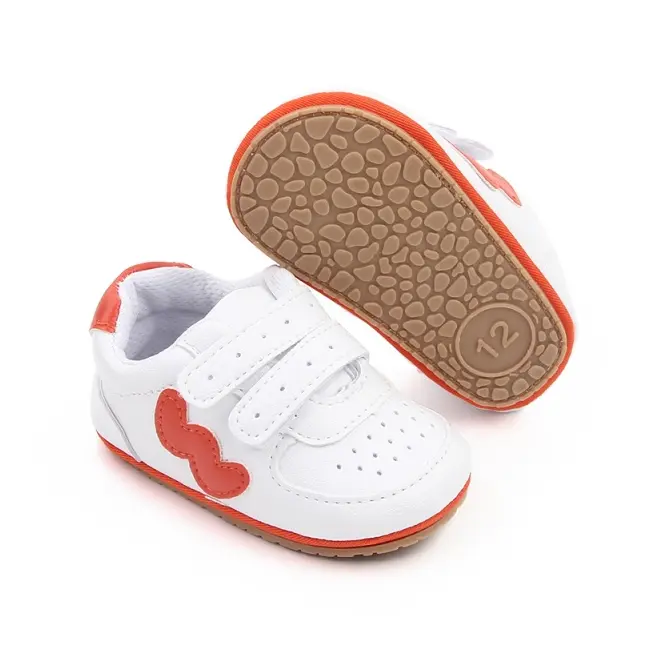 Adidasi albi cu insertie portocalie chd2736-5-va8