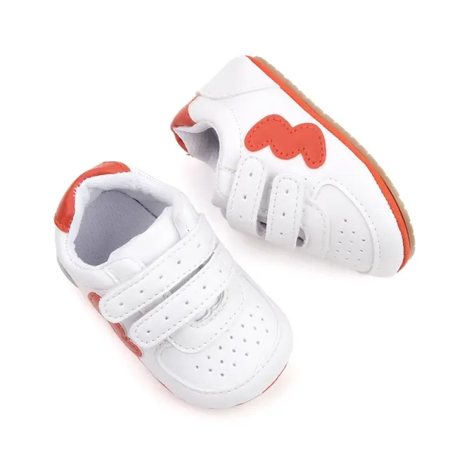 Adidasi albi cu insertie portocalie chd2736-5-va8