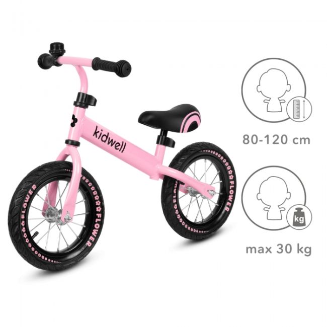 Bicicleta fara pedale kidwell cruzer flower - pink edeedirobicru02a0