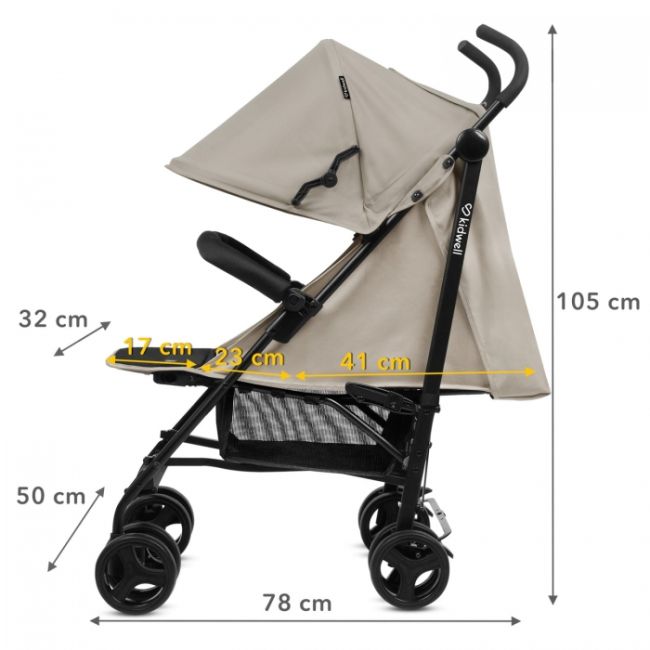 Carucior sport kidwell qugar beige black edeediwospqug02a0