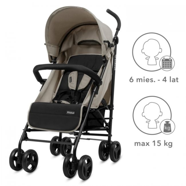 Carucior sport kidwell qugar beige black edeediwospqug02a0