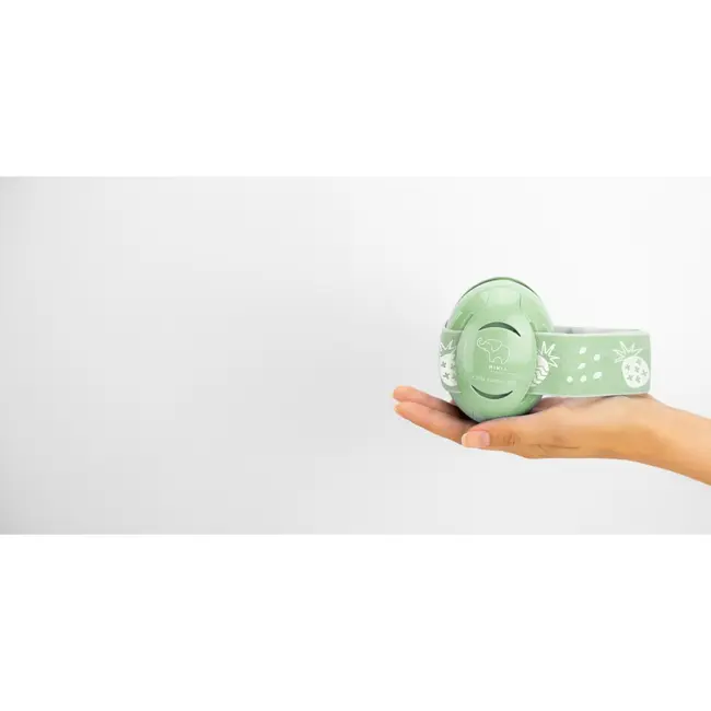 Casti antifonice pentru bebelusi, ofera protectie auditiva de la 0+ luni, 2 bentite reglabile, SNR 25, green, SCHALLWERK MINI+ Baby Green